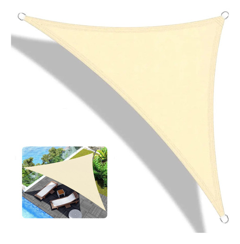 Lona Toldo Vela Sombra Triangular 3x3x3 Mts Anti Uv