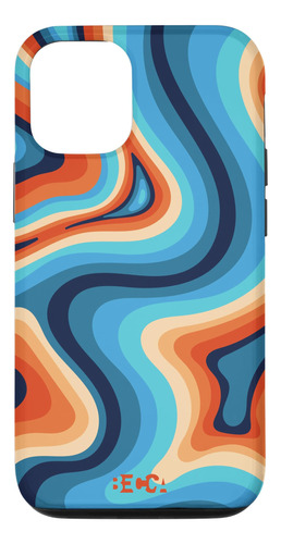 iPhone 12/12 Pro Retro Groovy Liquid Swirl B092x5v8rq_310324