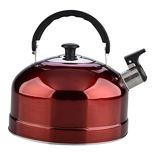 Teakettle   Tetera De Acero Inoxidable (4 L), Color Rojo