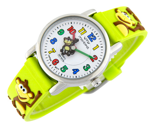 Reloj Montreal Niños Ml1500a Silicona 3d Mecanismo Citizen