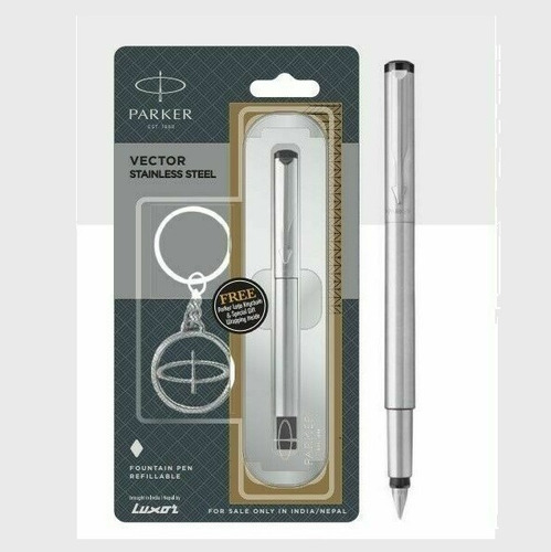 Caneta Parker Vector Tinteiro Grátis Chaveiro Parker Blister