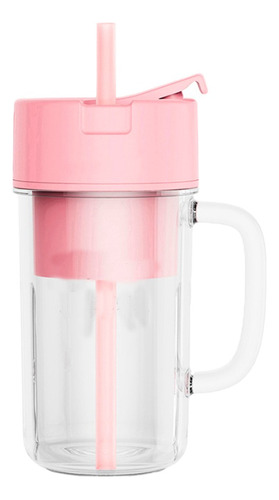 Copo Mini Juicer Mixer Portatil Cruisher Recarregável Cor Rosa