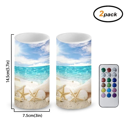 Netilgen Juego De 2 Velas Led Electricas Sin Llama, Con Temp