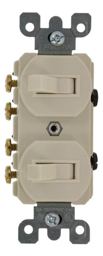 5243 Interruptor Combinado De 3 Vías Estilo Dúplex De 15 Amp