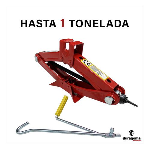Imagen 3 de 4 de Crique Tijera Con Manija Reforzado 1 Tonelada Auto Seguridad