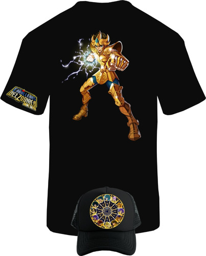 Camiseta Manga Corta Caballeros Zodiaco Leo Obsequio Gorra