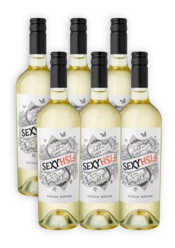 Sexy Fish Vino Blanco Blanc De Blancs 6u 750ml Bodega Norton