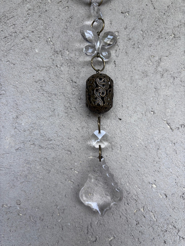 Sujeta Cortina Puertero Tira Cairel Mariposa Bronce