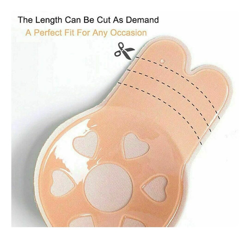 Imagen 9 de 10 de Sostén Invisible Levanta Busto O Cubre Pezon Talla S/m Beige
