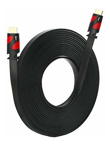 Cable Hdmi Plano Postta (40 Pies) Soporte De Cable Hdmi ****