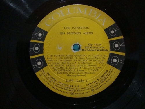 Sin Tapa Disco Los Panchos En Buenos Aires M0