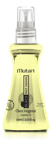 Óleo Vegetal Para Cachos Proteção Solar Mutari Black 60ml