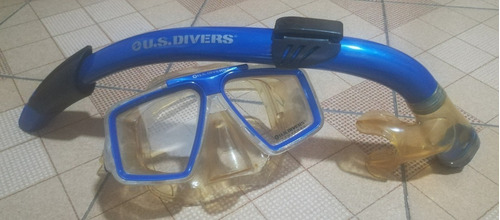 Máscara Y Snorkel De Buceo Marca U. S. Divers Para Adulto