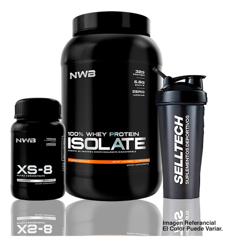 Nwb Proteína Isolate 3lb Chocolate+xs-8 99 Capsulas