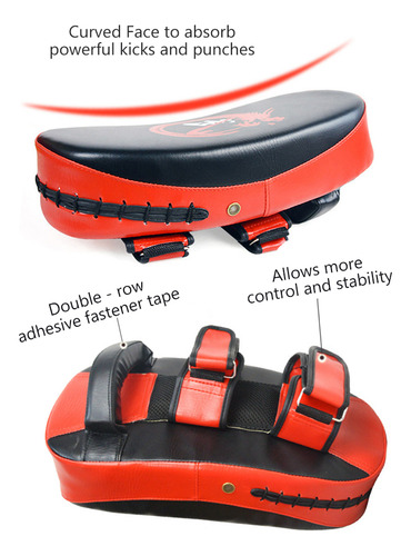 Cojín De Boxeo Kick Boxing Muay Thai Punching Pad Curved Str
