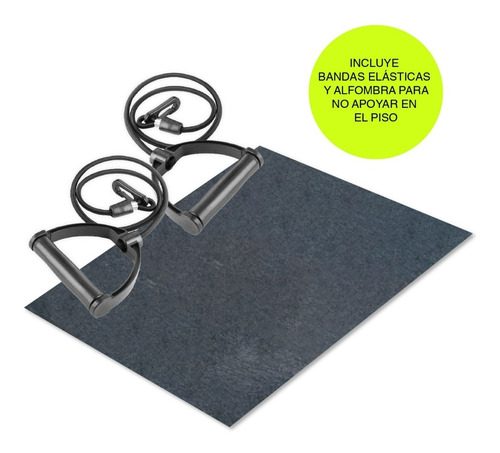 Pedalera Mini Stepper Escalador Caminadora Bandas Elasticas