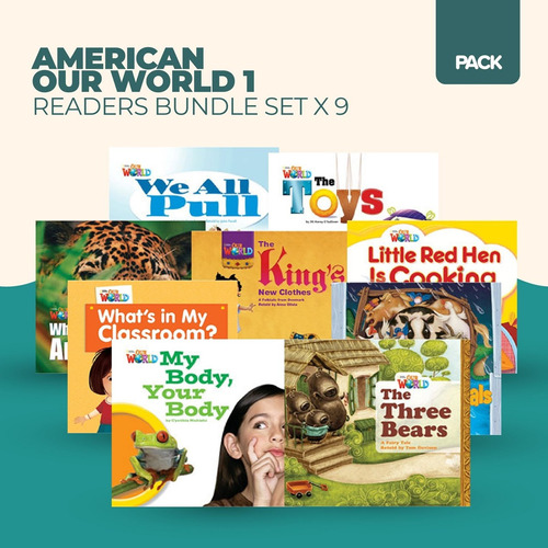 American Our World 1 - Readers Bundle Set X 9