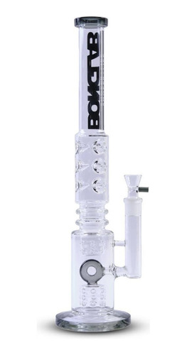 Pipa Bong The Trash Clear Black Bonglab + Glass Cleaner