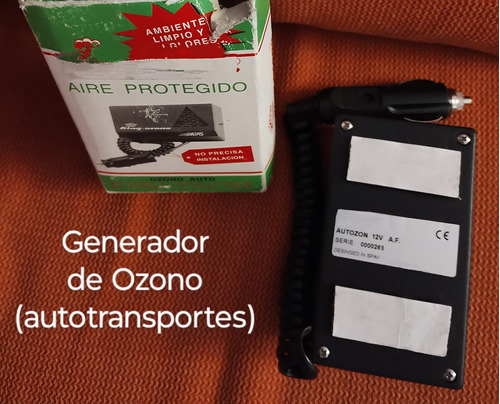 Generador De Ozono Para Auto (ubers, Taxis, Combis)