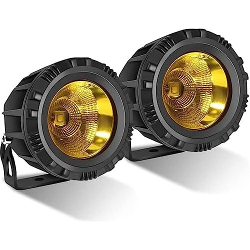 Luz De Niebla Led Ámbar Motocicleta, 2pcs 3.5 Pulgadas...