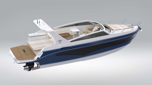 Lancha Real 34 Cabriolet Com Mercruiser 6.2l 300hp Nova