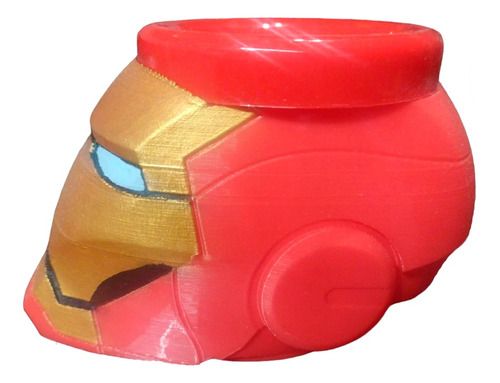 Mate Iron Man Pintado + Barniz Hecho En Impresión 3d