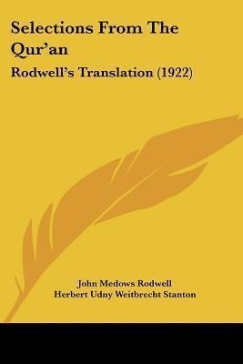 Libro Selections From The Qur'an : Rodwell's Translation ...