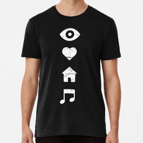 Remera Me Encanta La Música House Algodon Premium