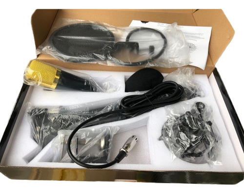 Kit Micrófono Estudio Condensador Profesional Con Brazo