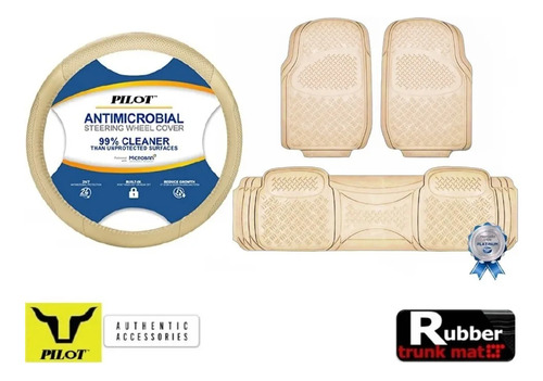 Tapetes Beige + Volante  Rd Mitsubishi Montero Sport 2022