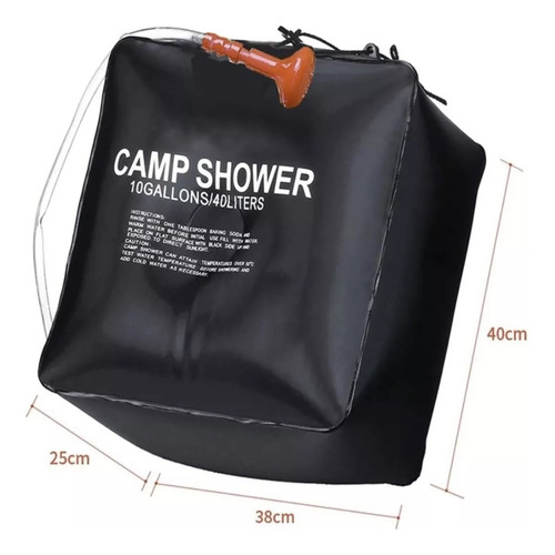 Carpa Para Baño Y Ducha, Vestidor Portátil + Ducha Solar 40l