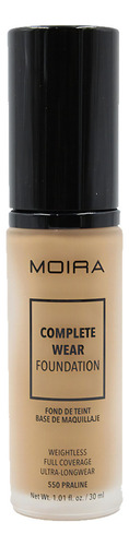 Moira Complete Wear Foundation Base Maquillaje #550 Praline