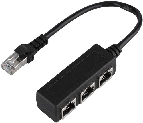 Divisor De Adaptador De Cable De Red Ethernet Lan Rj45 1 A 3