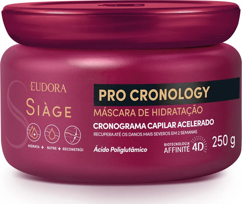 Siàge Pro Cronology Máscara De Hidratação 250g