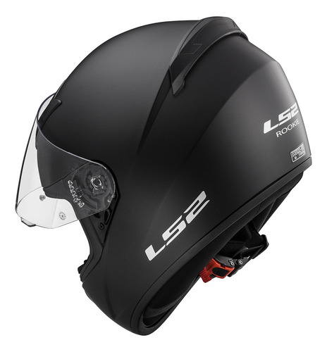 Imagen 6 de 10 de Casco Integral Ls2 352 Rookie Solid Negro Mate Moto Delta