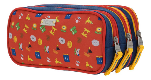 Lapicera Escolar Mario Bros Onder Mb70510-9 Color Azul