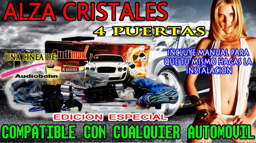 Vecctronica: Kit Completo Alza Vidrios Universal 4 Puertas