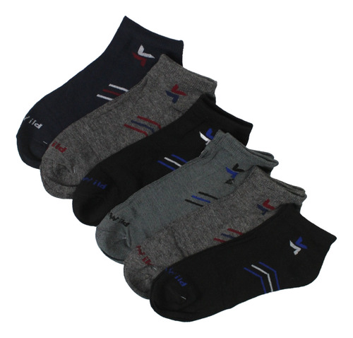 12 Pares De Calceta Para Hombre, Con La Frase ( Wild) Multicolor Liso Unitalla