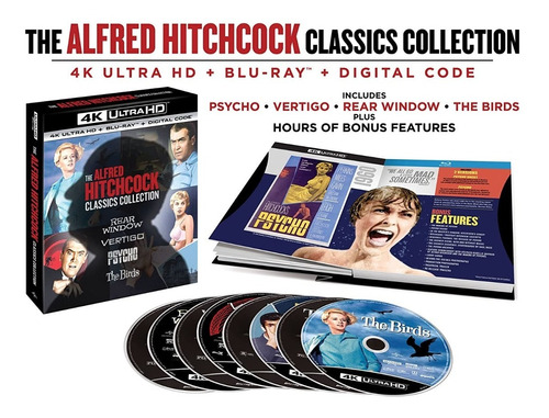 The Alfred Hitchcock Classic Collection Bluray 4k Película 