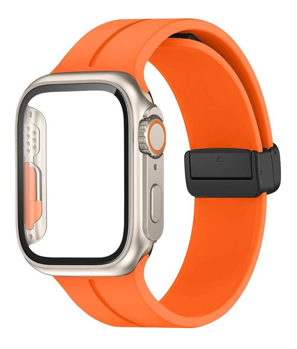 Vidrio, Funda Y Correa Para Apple Watch To Ultra Silicona