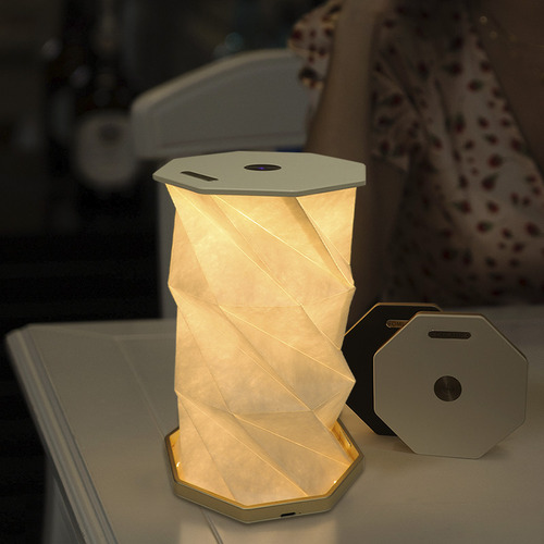 Lámpara De Papel Led Blanca ¡luz Cálida Y Diseño Único! Perfecta Para Regalar En Cumpleaños O Como Detalle Especial. #decoraciónfina