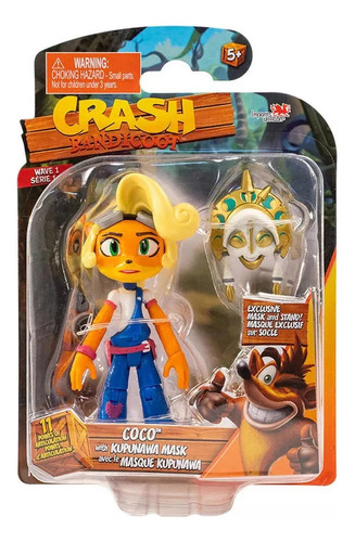 Figura Coco Con Mascara Kupuna -  Crash Bandicoot