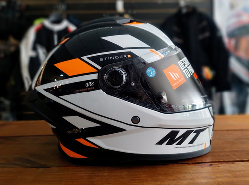 Casco Integral Mt Stinger 2 Zivze B4 Fluor Brillo-allmotors