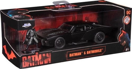 Batimóvil The Batman 2022 Con Figura Metálica Esc. 1:32 Jada