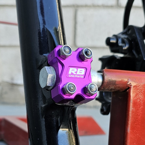 Soporte Eje Rueda Delantera Rb Honda Xr 250 300 Tornado Fucsia