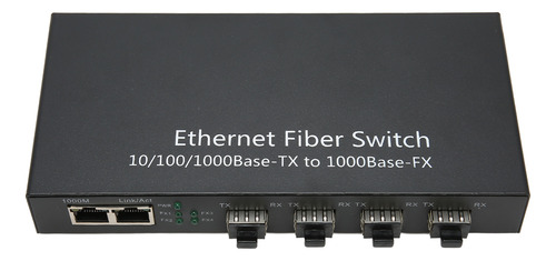 Fibra Ethernet Sfp De Hasta 120 Km, 4 Puertos Ópticos, 2 Elé