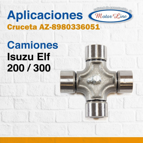 Imagen 5 de 10 de Cruceta Isuzu Elf 200 / 300 Mediana 8980336051