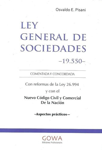 Ley General De Sociedades -19.550