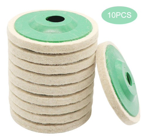 Discos De Pulido De Fieltro, 10 Piezas