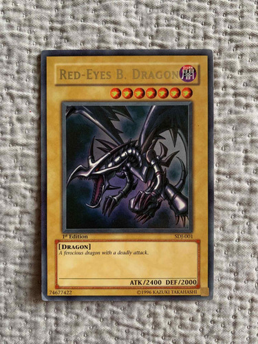 1ª Edición Red-eyes Black Dragon Sdj-001 Ultra Rare